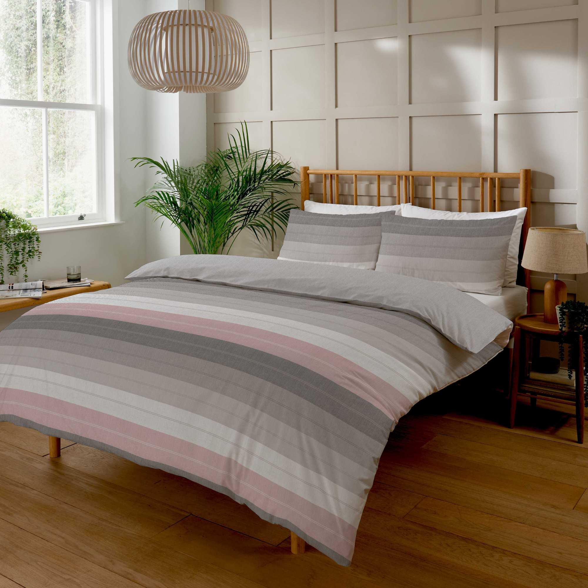 Lewis's Azure Duvet Set Pink