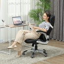 Vinsetto Fabric Office Desk Chair W/ Adjustable Height Tilt Function