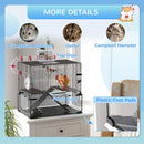 PawHut Hamster Cage W/ Tunnels, Tubes, Ramps, Platforms, Hut