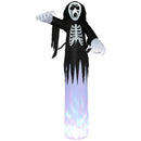 HOMCOM 12' Inflatable Halloween Skeleton Ghost with Lights 12ft 360cm