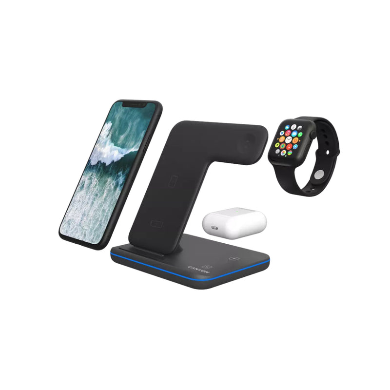 Canyon Wireless Charging Station 3-in-1 WS-303 - Black