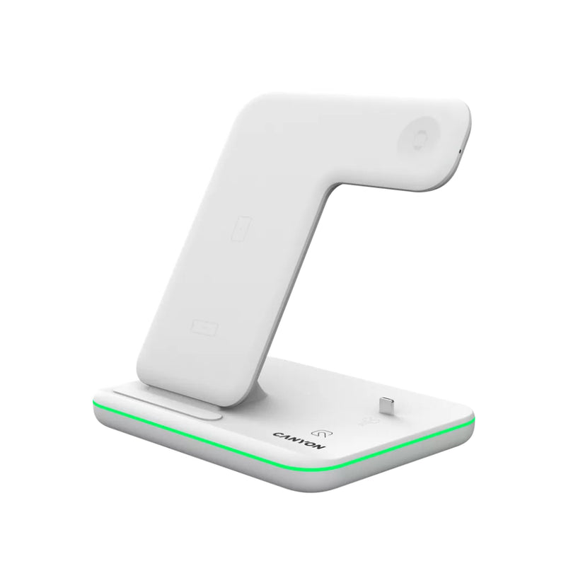 Canyon Wireless Charging Station 3-in-1 WS-302 - White