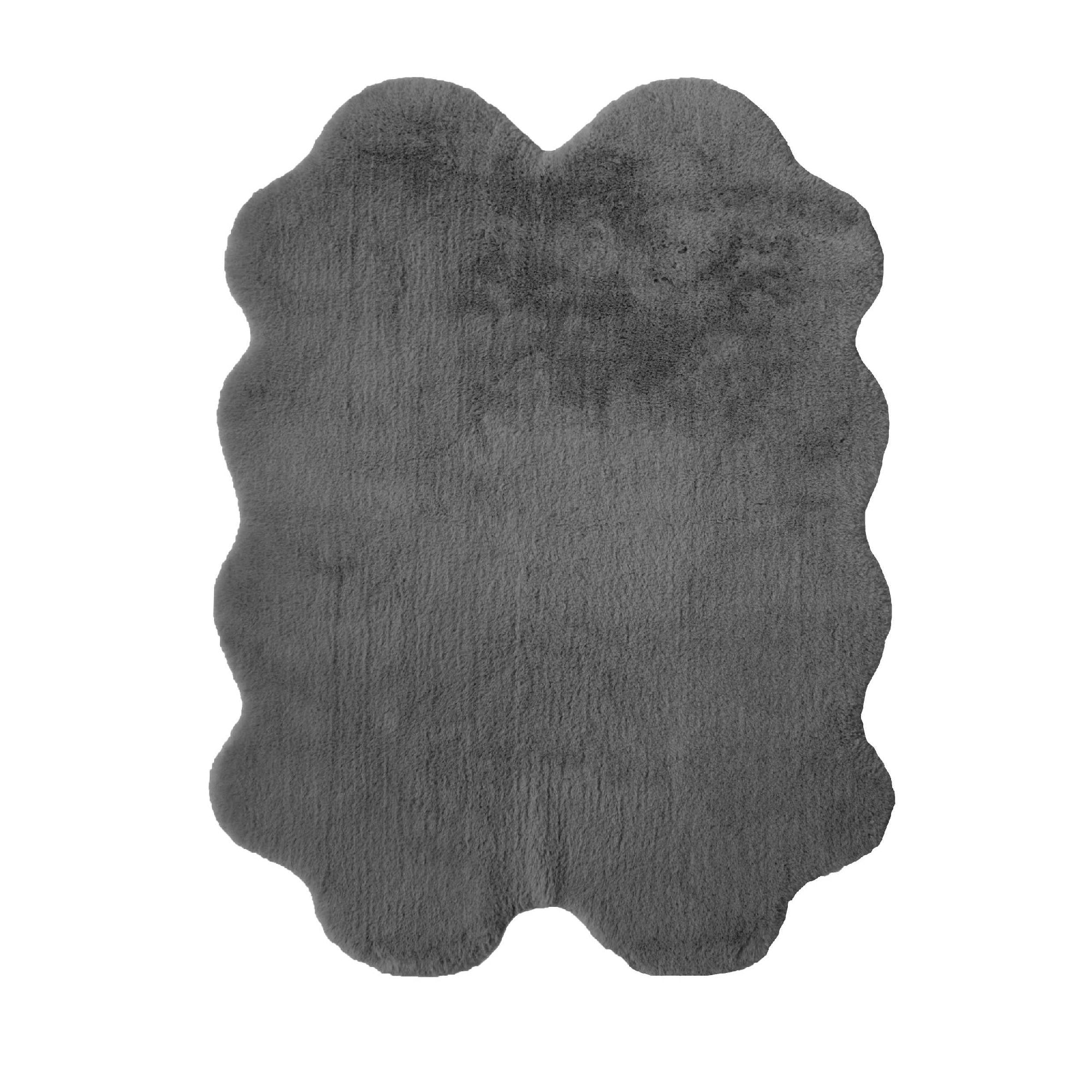 Lewis's Home Luxury Faux Fur Rugs Grey