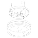 EGLO Palermo Ceiling & Wall Light - Chome & White