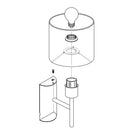 EGLO Pasteri Wall Light with Switch - Nickel & Taupe