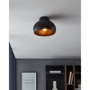 EGLO Mogano Ceiling Light - Matt Black