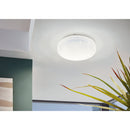 EGLO Frania-S Ceiling & Wall Light Crystal Effect - White