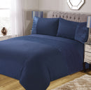 Lewis's Isla Pinsonic Panel Bedding - Navy