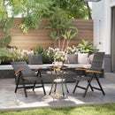 Outsunny Outdoor Folding Dining Chair, Dining Chair