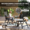 Outsunny Outdoor Folding Dining Chair, Dining Chair