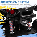 HOMCOM 12V Quad Bike ATV With LED Lights, Music, For Boys Girls, Yellow And Red