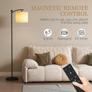 HOMCOM LED Floor Lamp with Dimmable Colours Temperature & Brightness, Black