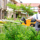 Outsunny Cordless Hedge Trimmer With 51cm Blade, Brushless Motor