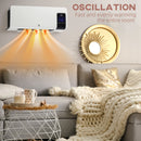 HOMCOM 2000W Wall Mounted Ceramic Heater with Remote Control for Home White