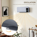 HOMCOM 2000W Wall Mounted Ceramic Heater with Remote Control for Home, Grey
