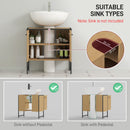 HOMCOM Bathroom Under Sink Cabinet for Basin without or with Pedestal