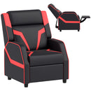 AIYAPLAY 2 In 1 Kids Armchair Recliner, PU Leather, For 3-9 Years Old, Pink