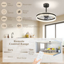HOMCOM Ceiling Fan Light With 3 Colour, Timer, Reversible, Remote