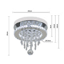Livingandhome Crystal Ceiling Light With Droplets