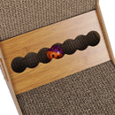 KidKid Corrugated L-shaped Cat Scratcher with Toys
