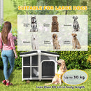 PawHut Wooden Dog Kennel, Dog House with Removable Floor