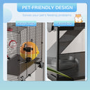 PawHut Hamster Cage W/ Tunnels, Tubes, Ramps, Platforms, Hut