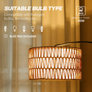 HOMCOM Floor Lamp for Living Room, Standing Lamp with Foot Switch, Black