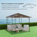 Outsunny 3 X 3(m) Gazebo Canopy Replacement Cover With Drain Holes