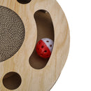 KidKid Round Cat Scratcher with Ball Toy