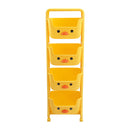 Kidkid Mobile 4-Tier Kids Toy Storage Rack