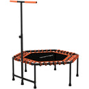 SPORTNOW 45" Fitness Trampoline with Adjustable Handle LED Lights