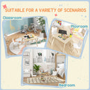 AIYAPLAY 3-Piece Toddler Table and Chairs Set for Nursery, Playroom