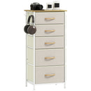 HOMCOM Fabric Chest of Drawers, Dresser for Bedroom,