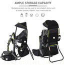 HOMCOM Baby Carrier Backpack - Black