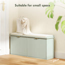 HOMCOM Shoe Storage Bench With Cushion And Flip-Drawer 104x26x47.5cm
