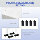 Outsunny 3 X 3(m) Pop Up Gazebo, Instant Shelter With 1-Button Push - Blue/Grey/Green/White