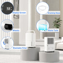 HOMCOM 20L/Day Dehumidifier With Continuous Drainage, 5L Water Tank, Timer