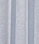 Aries - Eyelet Voile Curtain Panel in Silver