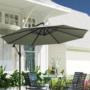 Outsunny 3(m) Cantilever Parasol Banana Umbrella w/ Crank