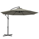Outsunny 3(m) Cantilever Parasol Banana Umbrella w/ Crank