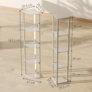 HOMCOM Corner Floor Lamp With Dimmable Warm White LED Light