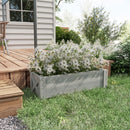 Outsunny Wooden Garden Raised Bed Planter Grow Containers Pot, 100x36.5x36cm