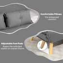 HOMCOM Click Clack Sofa Bed, 2 Seater Bed Settee for Living Room