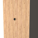 Bora Tall  2 Door 2 Drawer Robe in Gold Craft Oak & Graphite - Ready Assembled