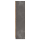 Bora Tall  3 Door Robe with shelves in Gold Craft Oak & Graphite - Ready Assembled