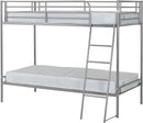 BRANDON 3' BUNK BED - SILVER - SILVER