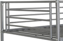 BRANDON 3' BUNK BED - SILVER - SILVER