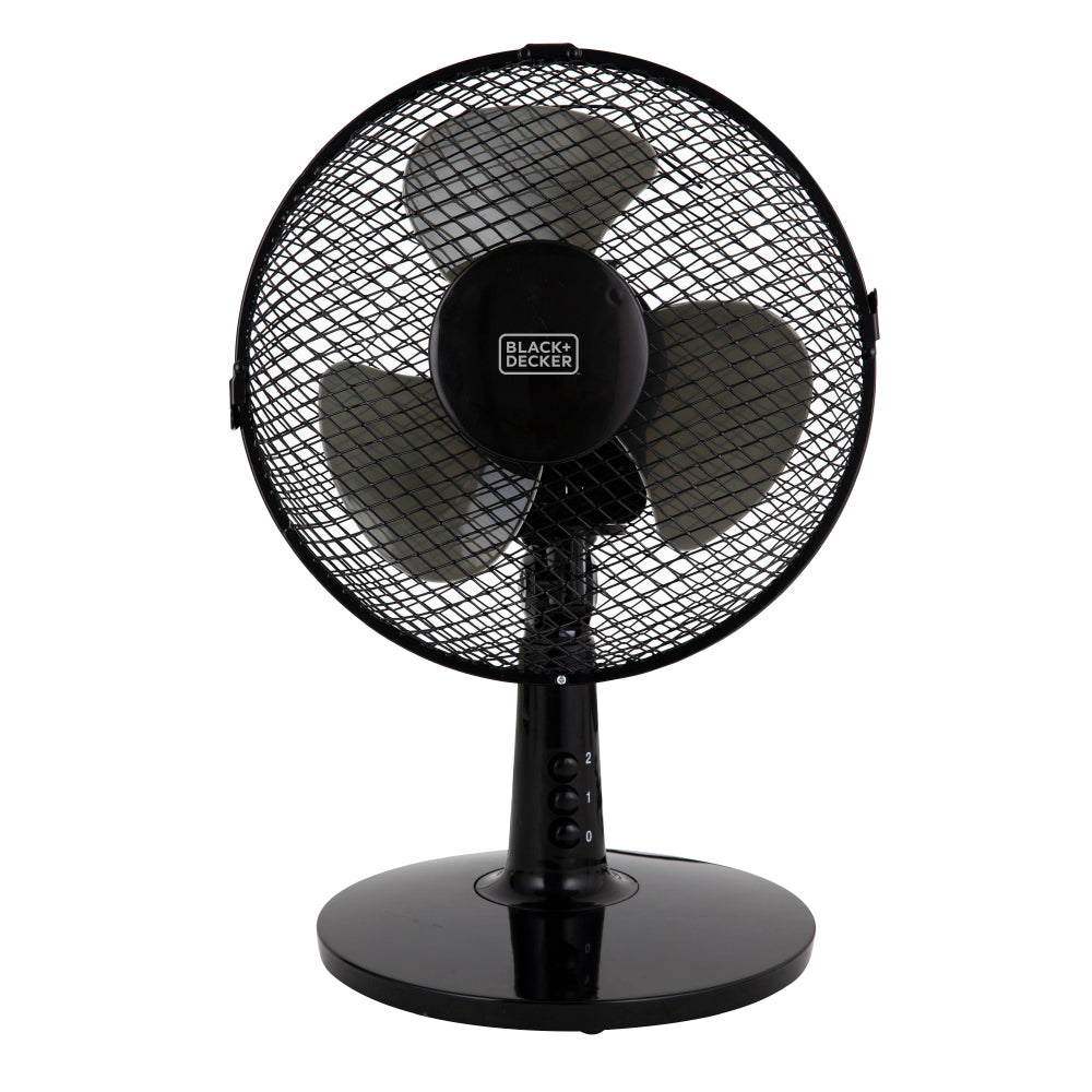 Black+Decker Pedestal Fan with Stand 9" Black