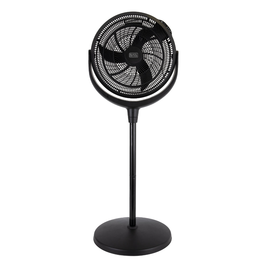 Black+Decker Pedestal Fan with Stand 16" Black