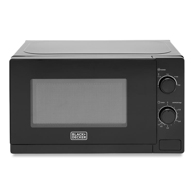 Black+Decker Manual Microwave 800w 20L - Black